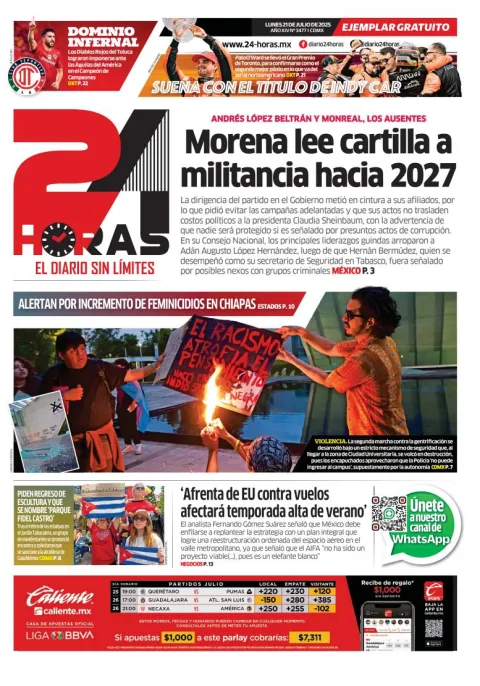 Portada de 24 Horas