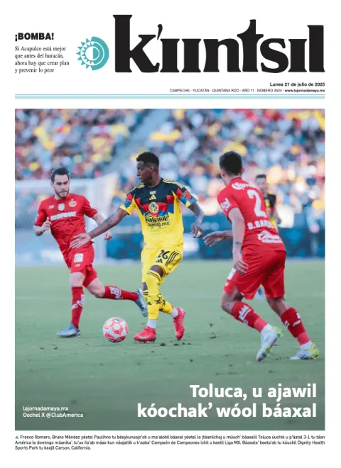 Portada de La Jornada - Kiintsil del lunes, 21 de julio de 2025