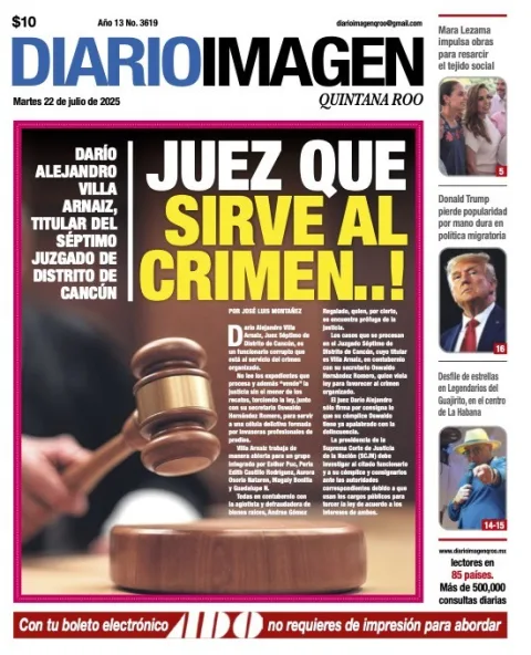 Portada de Diario Imagen Quintana Roo