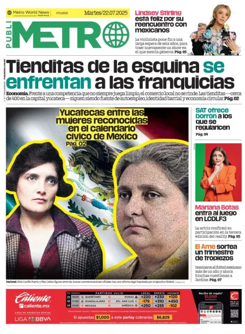 Portada de Publimetro Merida