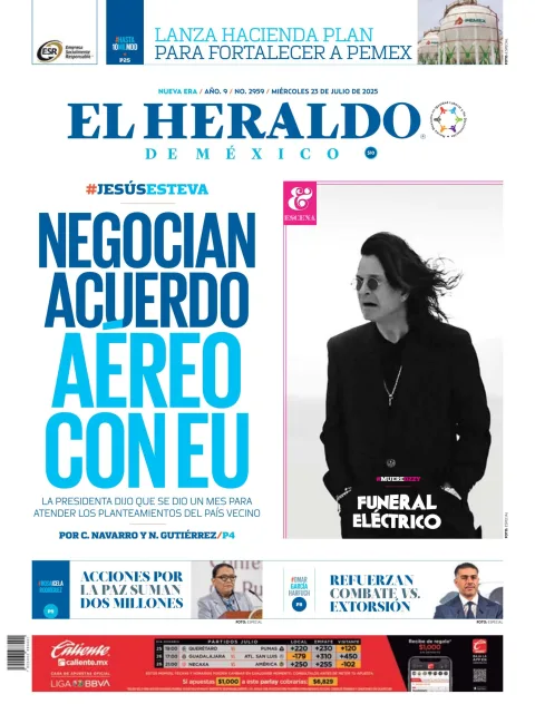 Portada de El Heraldo de Mexico
