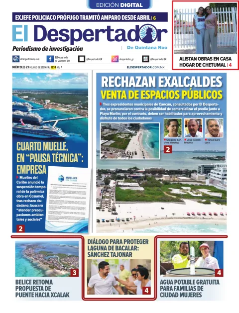 Portada de El Despertador de Quintana Roo