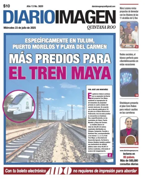 Portada de Diario Imagen Quintana Roo