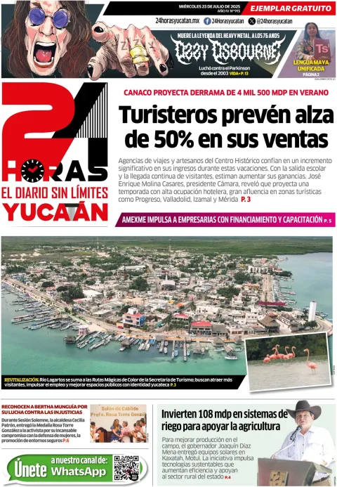 Portada de 24 Horas Yucatan