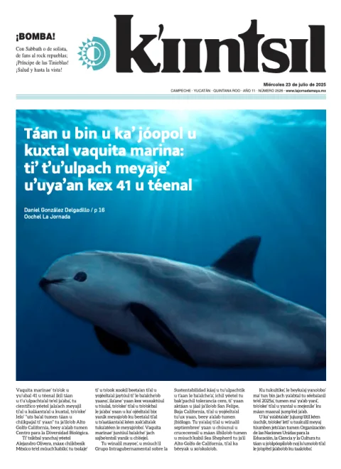 Portada de La Jornada - Kiintsil del miércoles, 23 de julio de 2025