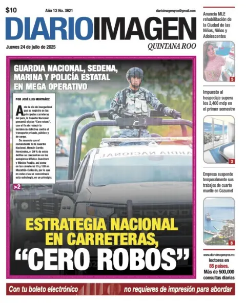 Portada de Diario Imagen Quintana Roo