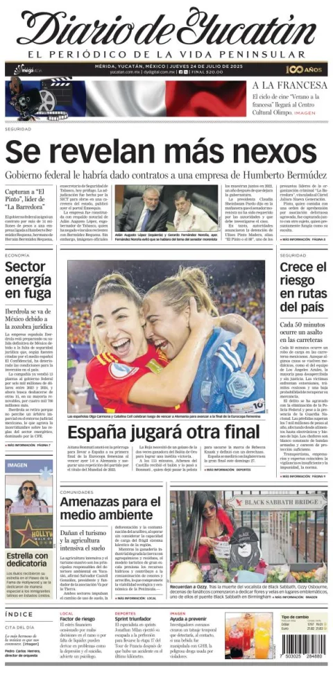 Portada de Diario de Yucatán