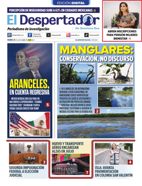 Portada de El Despertador de Quintana Roo