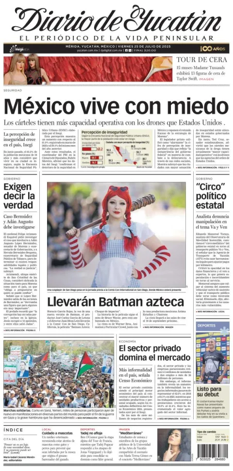 Portada de Diario de Yucatán