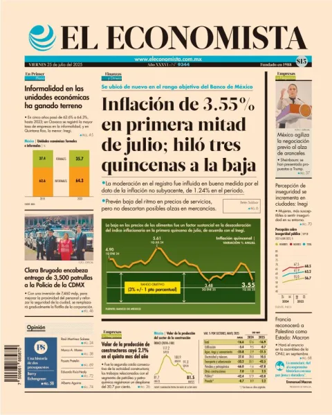 Portada de El Economista
