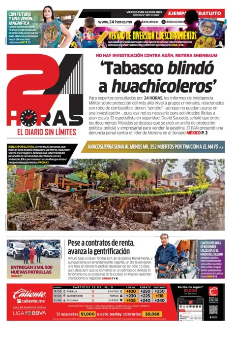 Portada de 24 Horas