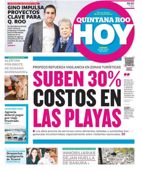 Portada de Quintana Roo Hoy