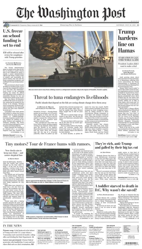 Portada de The Washington Post
