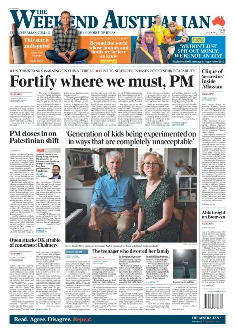 Portada de The Australian