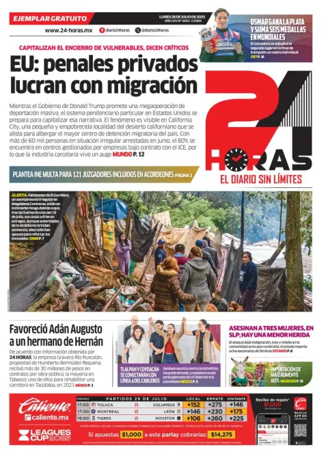 Portada de 24 Horas