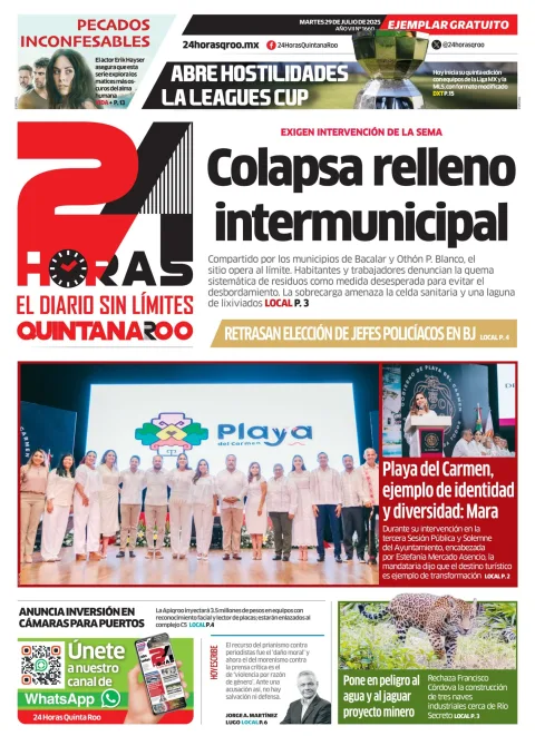 Portada de 24 Horas Quintana Roo