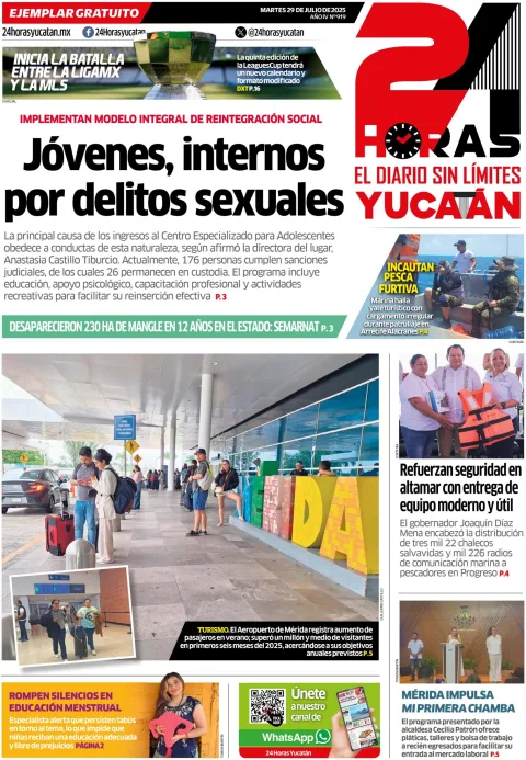 Portada de 24 Horas Yucatan