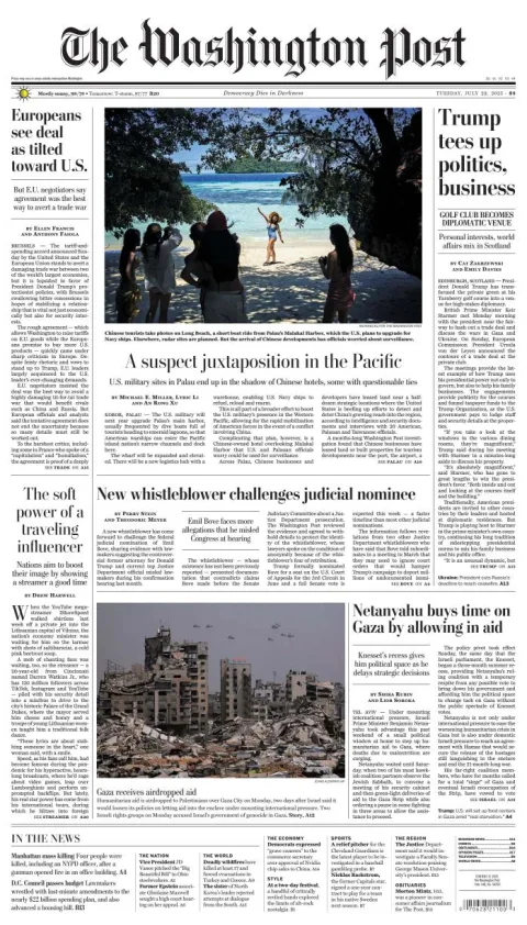 Portada de The Washington Post