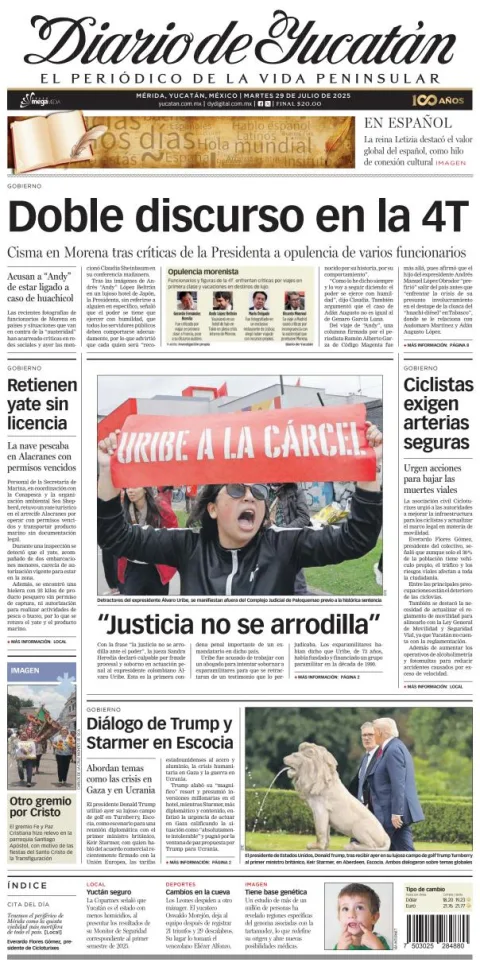 Portada de Diario de Yucatán