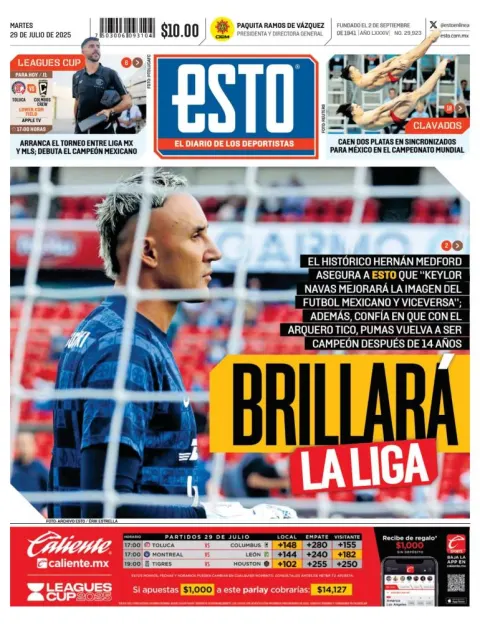 Portada de Esto del martes, 29 de julio de 2025