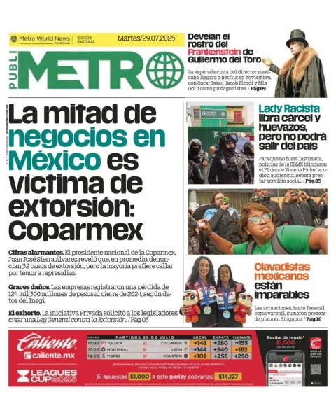 Portada de Publimetro Guadalajara del 2025-07-29