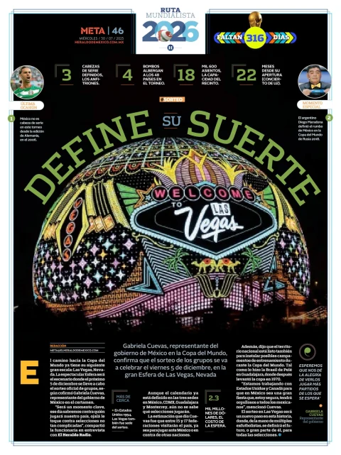 Portada de El Heraldo de Mexico