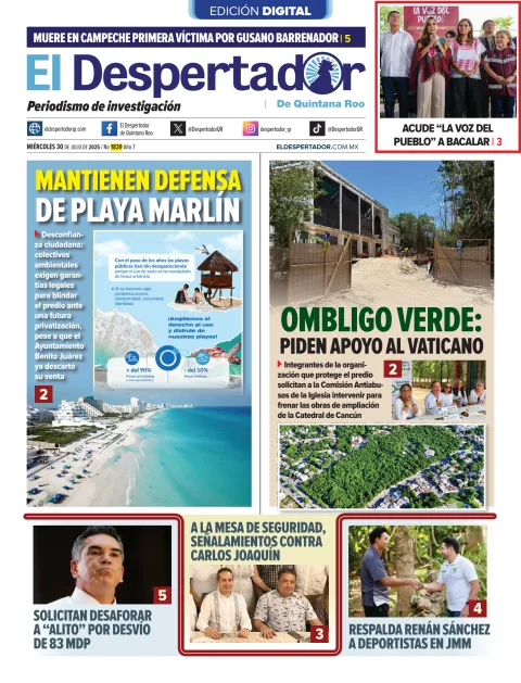 Portada de El Despertador de Quintana Roo