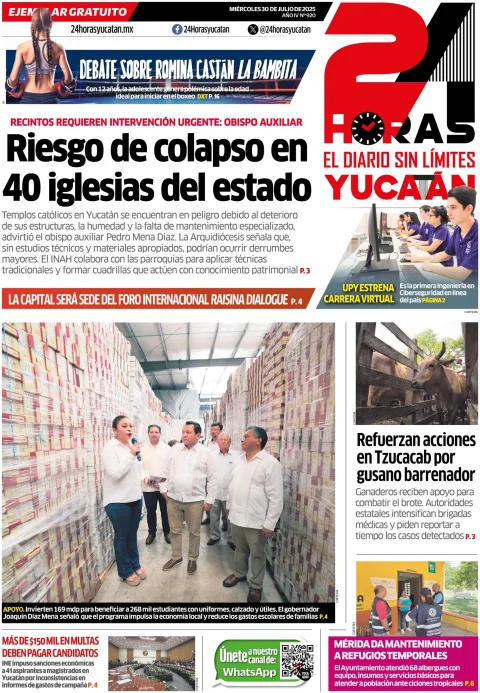 Portada de 24 Horas Yucatan