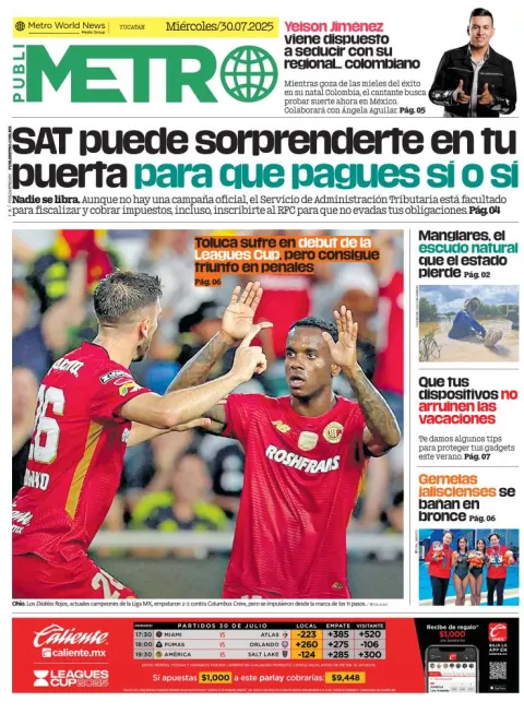 Portada de Publimetro Merida