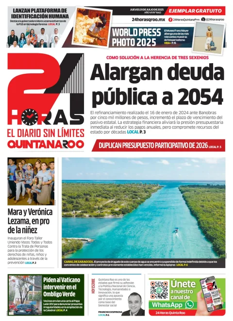 Portada de 24 Horas Quintana Roo