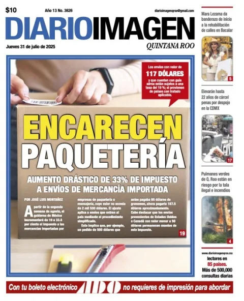 Portada de Diario Imagen Quintana Roo