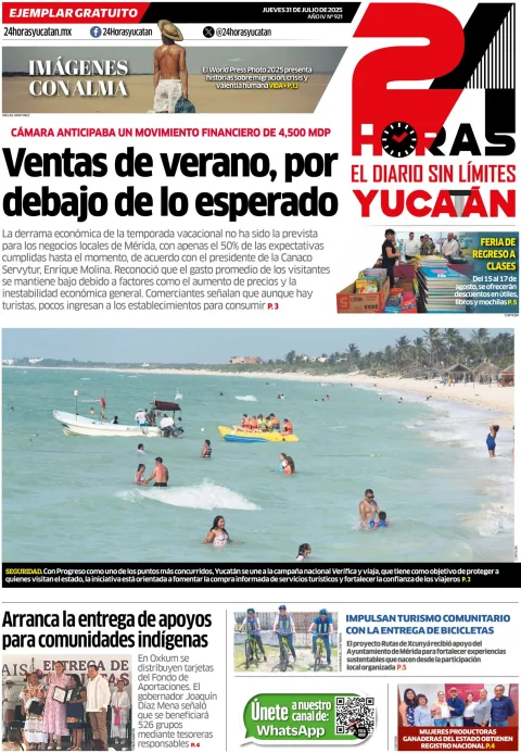 Portada de 24 Horas Yucatan