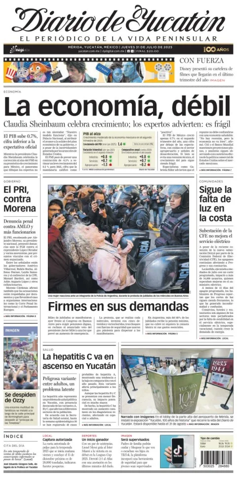 Portada de Diario de Yucatán