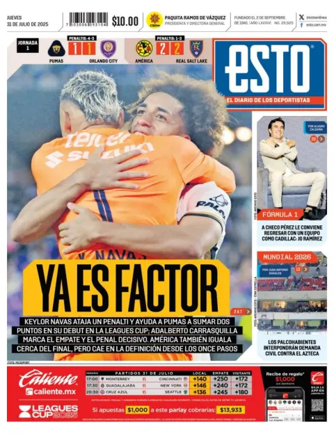 Portada de Esto del jueves, 31 de julio de 2025