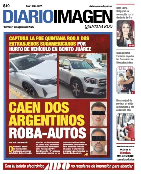 Portada de Diario Imagen Quintana Roo