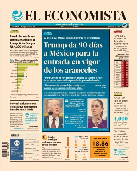 Portada de El Economista