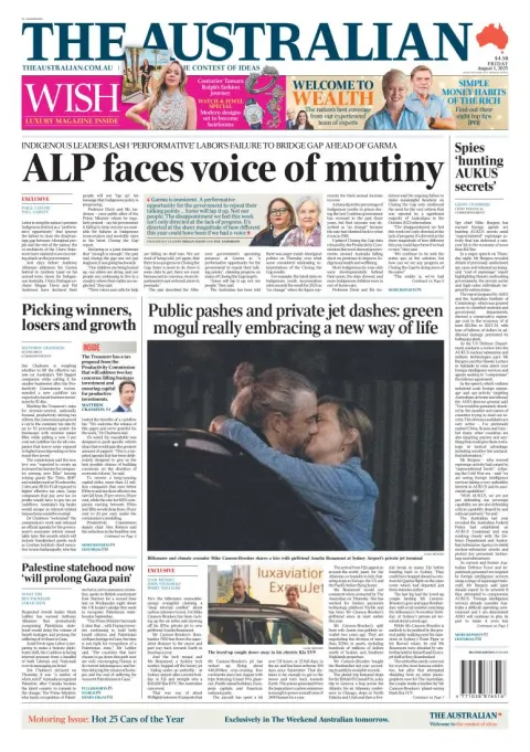 Portada de The Australian