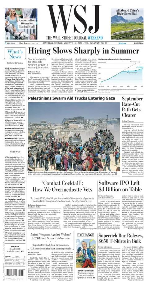 Portada de The Wall Street Journal