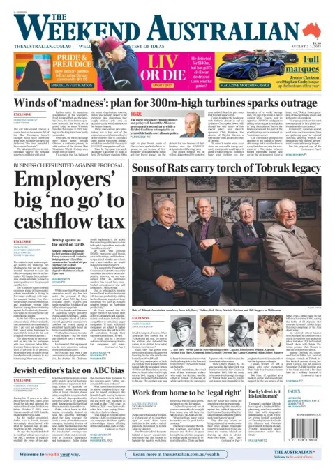 Portada de The Australian