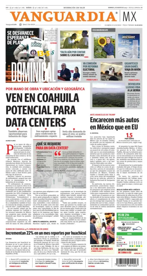 Portada de Vanguardia