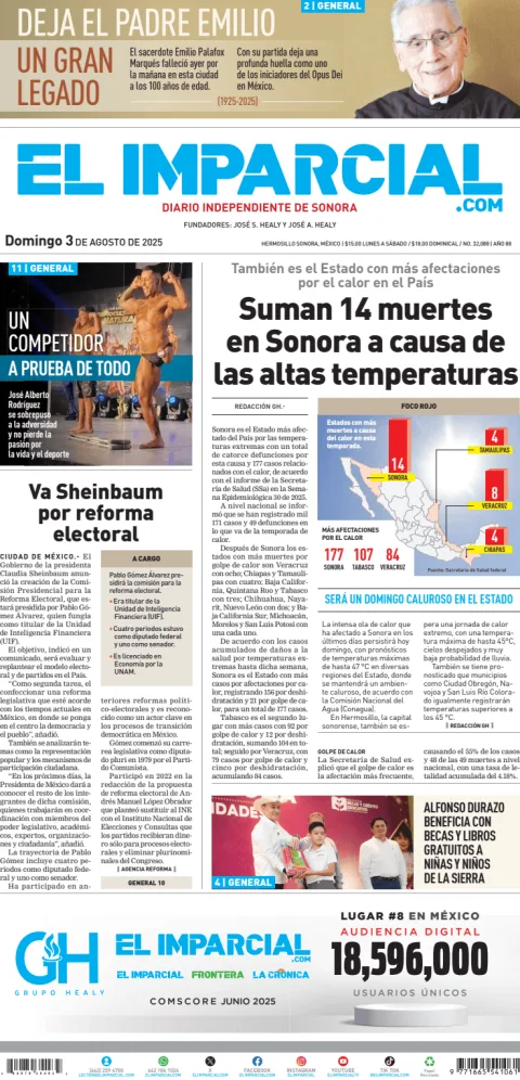 Portada de El Imparcial