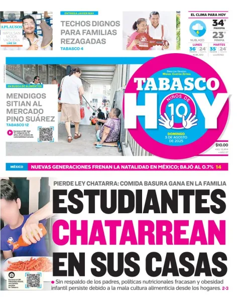 Portada de Tabasco Hoy