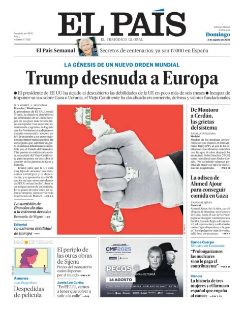 Portada de El Pais