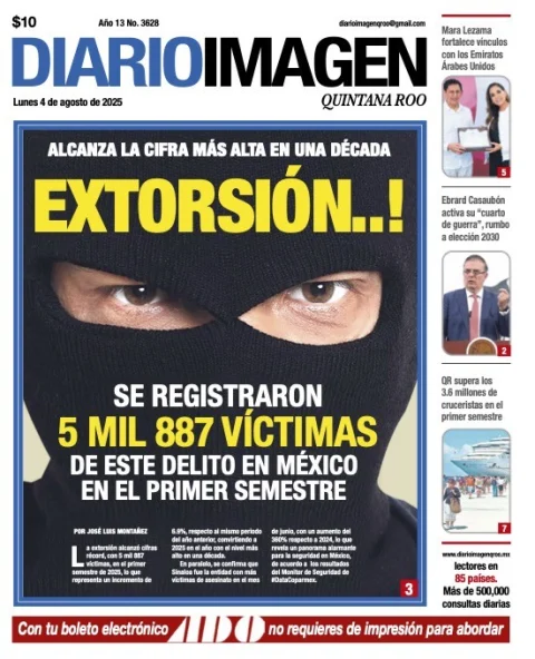 Portada de Diario Imagen Quintana Roo