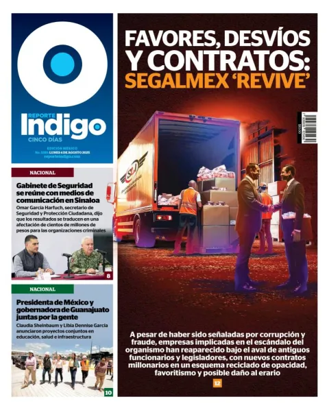 Portada de Reporte Indigo del lunes, 4 de agosto de 2025