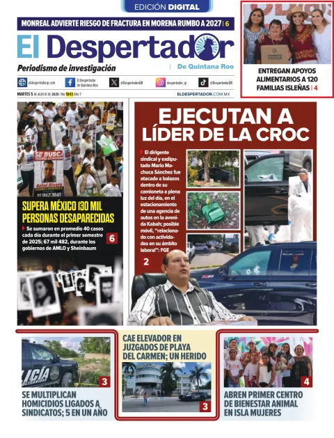Portada de El Despertador de Quintana Roo
