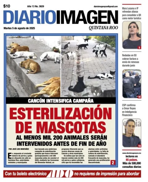 Portada de Diario Imagen Quintana Roo