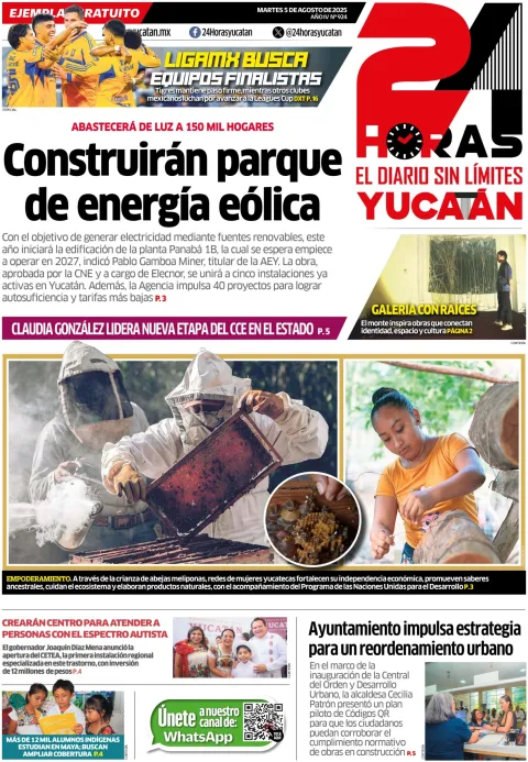 Portada de 24 Horas Yucatan