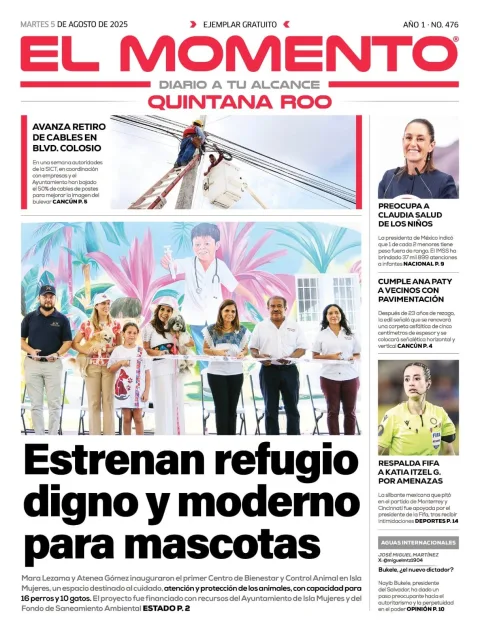 Portada de El Momento Quintana Roo