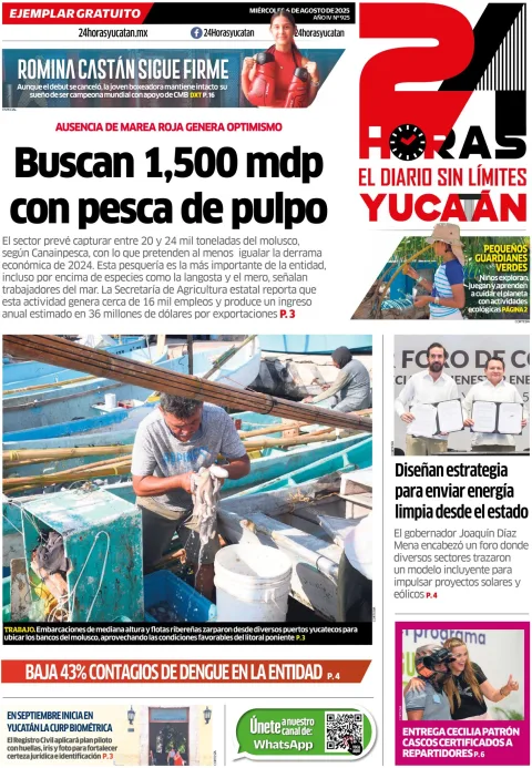 Portada de 24 Horas Yucatan